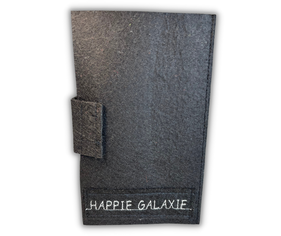 Premium BLACK Felt Pin Book (Black Cover)