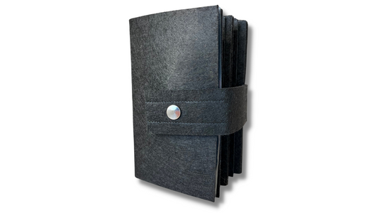 Premium BLACK Felt Pin Book (Black Cover)