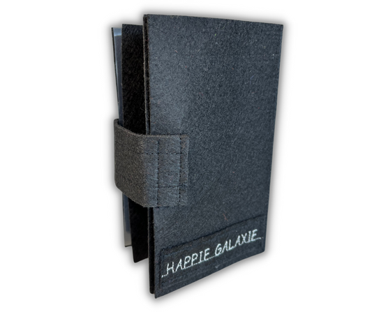 Premium BLACK Felt Pin Book (Black Cover)
