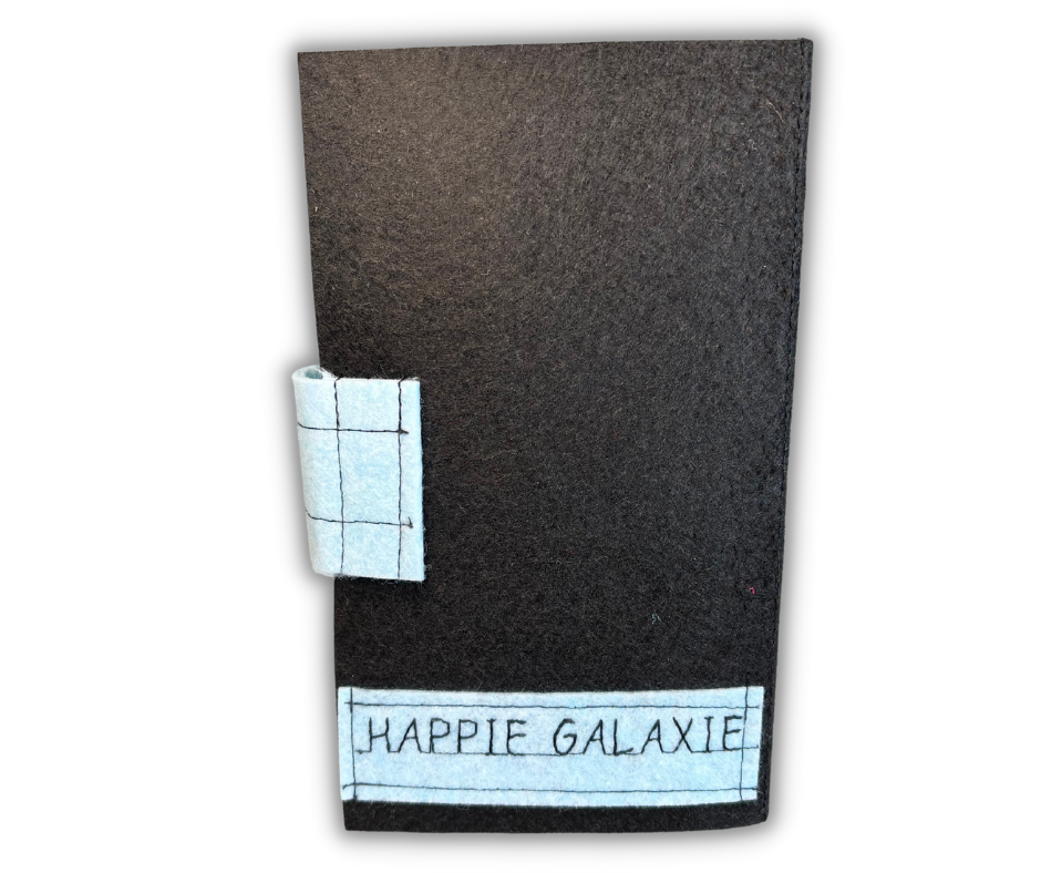 Premium SKY Felt Pin Book (Black Cover)