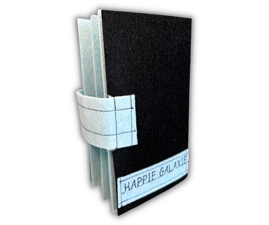 Premium SKY Felt Pin Book (Black Cover)