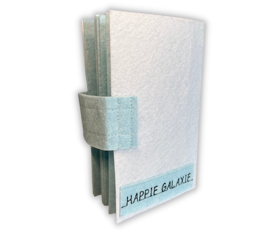 Premium SKY Felt Pin Book (White Cover)
