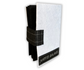 Custom Name Tag Premium BLACK Felt Pin Book (White Cover)