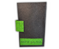 Custom Name Tag Premium GREEN Felt Pin Book (Black Cover)