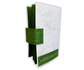 Custom Name Tag Premium GREEN Felt Pin Book (White Cover)