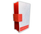 Custom Name Tag Premium ORANGE Felt Pin Book (White Cover)